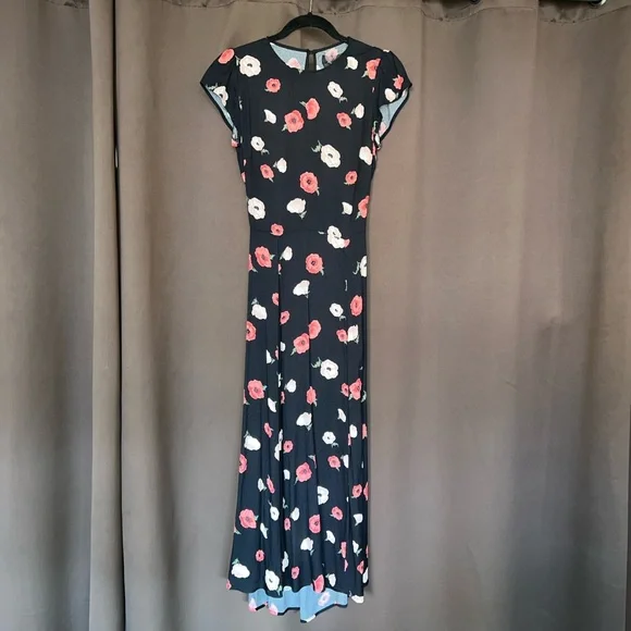 Reformation Gavin Dress in Black Floral - Picture 4 of 6
